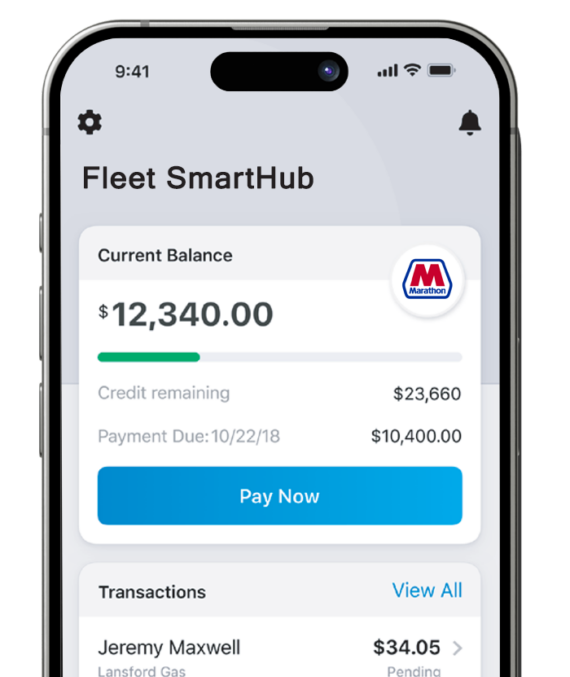 Marathon Fleet SmartHub Phone App